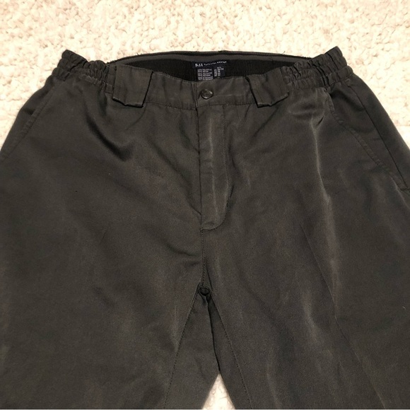 5.11 Tactical Series Pants Dark Grey Black Mens Size 36 Elastic Waist PED P2004 - Picture 1 of 7